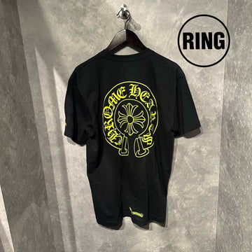 Chrome Hearts YELLOW Horseshoe S/S Tee BLK