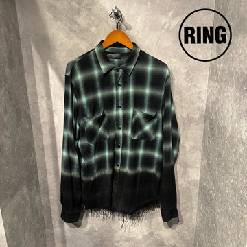AMIRI Fringe Gradation Check Shirt