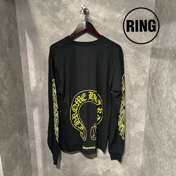 Chrome Hearts Yellow Horseshoe L/S Tee