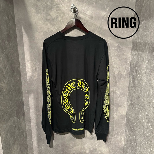 Chrome Hearts Yellow Horseshoe L/S Tee