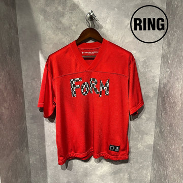 Chrome Hearts MattyBoy "TEAM" MESH WARM UP JERSEY S/S Tee RED