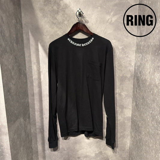 Chrome Hearts NECK LOGO L/S Tee BLK