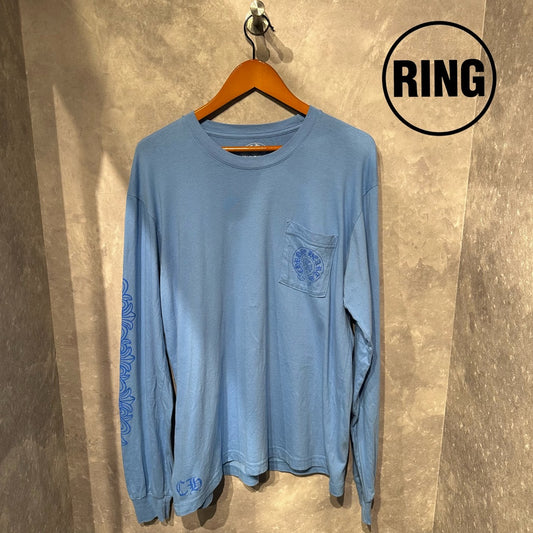 Chrome Hearts MIAMI LTD BLUE HORSESHOE L/S TEE