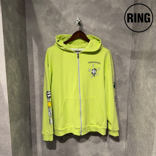 Chrome Hearts MattyBoy CHAIN GAME Thermal ZIP Hoodie