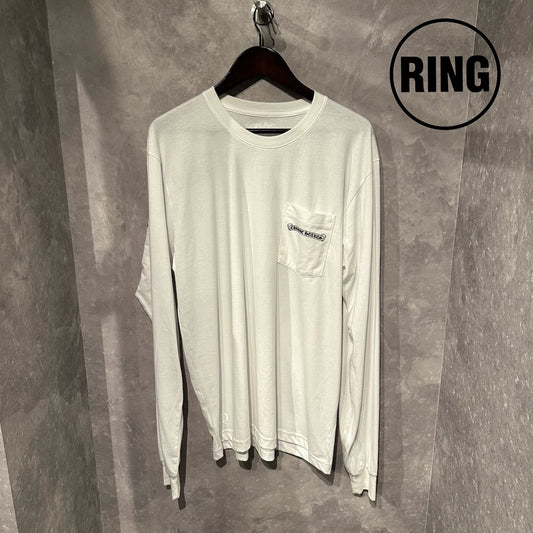 Chrome Hearts Back Arch LOGO L/S Tee WHT