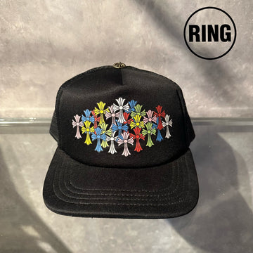 Chrome Hearts MULTI Cemetery CROSS TRUCKER CAP BLK