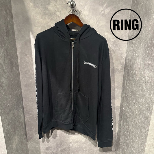Chrome Hearts Back Scroll Label ZIP Hoodie