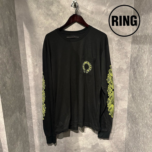 Chrome Hearts YELLOW Horseshoe L/S Tee