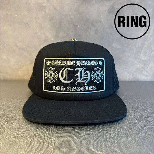 Chrome Hearts MESH TRUCKER CAP BLK