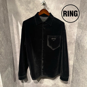 PRADA Velvet Shirt Jacket