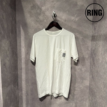 Chrome Hearts YNOT Vertical Logo Embroidery S/S Tee WHT