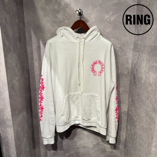 Chrome Heart PINK Horseshoe PLVR Hoodie