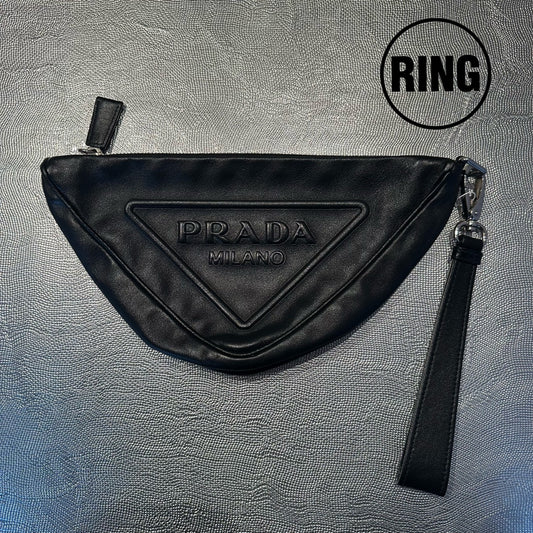PRADA Leather plate Clutch BAG