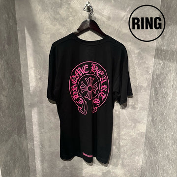 Chrome Hearts PINK Horseshoe S/S Ten BLK