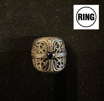 Chrome Hearts Classic Oval Ring Sapphire
