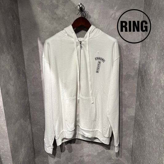 Chrome Hearts Arch LOGO ZIP Hoodie WHT