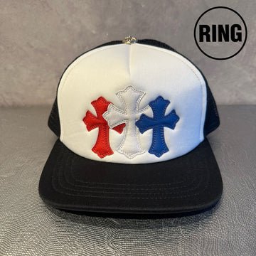 Chrome Hearts Cemetery Cross Patch Trucker Cap