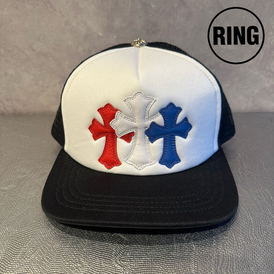 Chrome Hearts Cemetery Cross Patch Trucker Cap