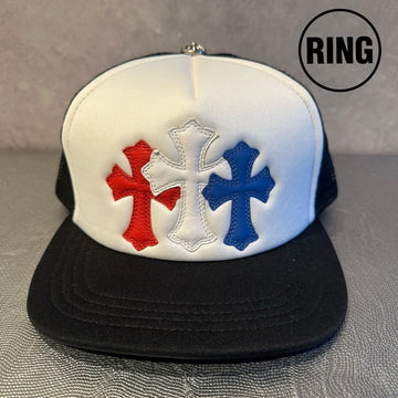 Chrome Hearts Cemetery Cross Patch Trucker Cap