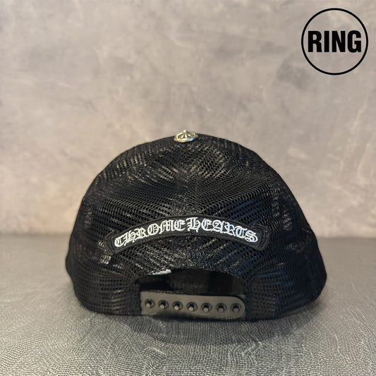 Chrome Hearts 3CEM PINK Patch TRUCKER CAP