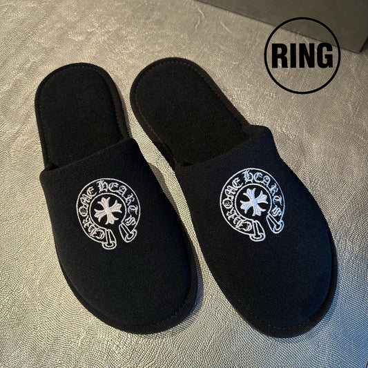 Chrome Hearts Hotel slippers BLK