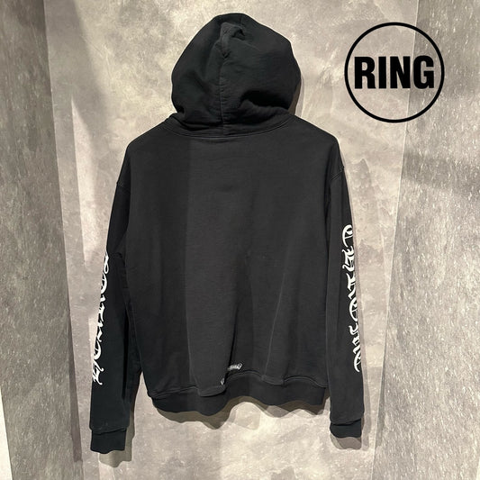 Chrome Hearts Vertical LOGO ZIP Hoodie BLK