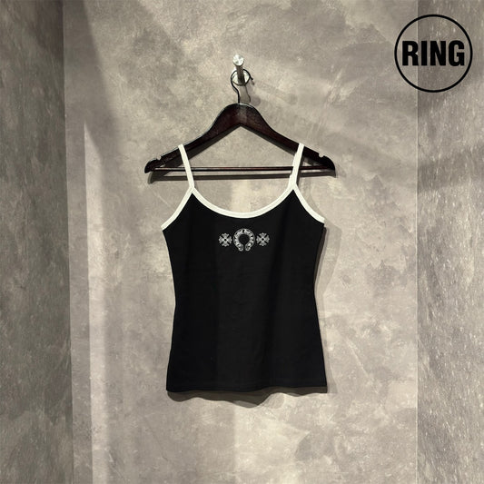 Chrome Hearts Ladies Horseshoe  Camisole Top BLK