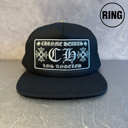 Chrome Hearts MESH TRUCKER CAP BLK