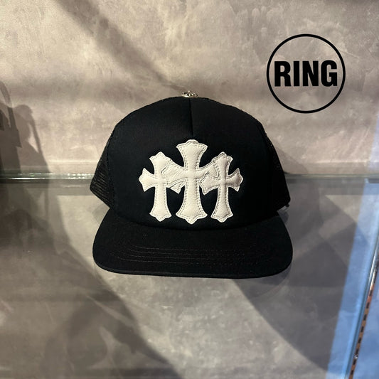 Chrome Hearts 3CEM Patch TRUCKER CAP WHT
