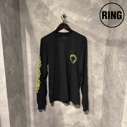 Chrome Hearts YELLOW Horseshoe L/S Tee