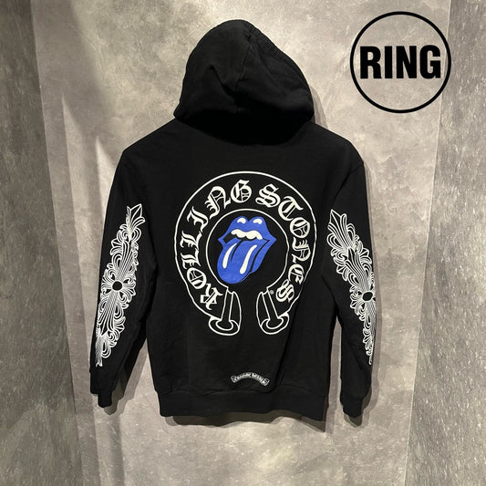Chrome Hearts Rolling Stones floral ZIP Hoodie