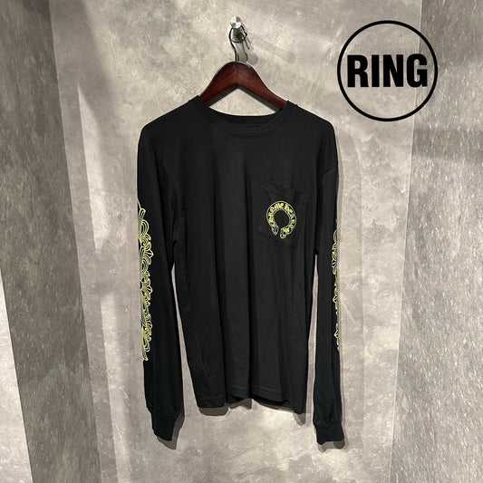 Chrome Hearts Yellow Horseshoe L/S Tee