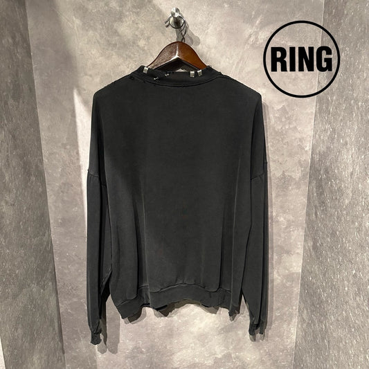BALENCIAG PIERCED ROUND SWTSHRT