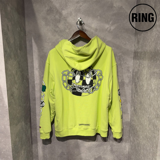 Chrome Hearts MattyBoy CHAIN GAME Thermal ZIP Hoodie