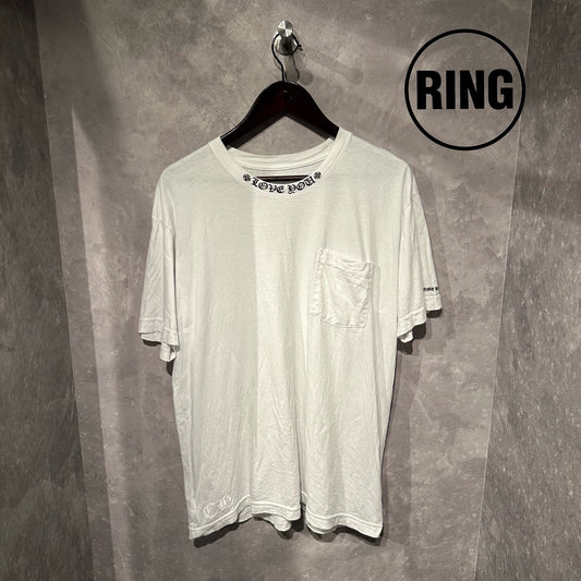 Chrome Hearts LOVE YOU Neck LOGO S/S Tee WHT