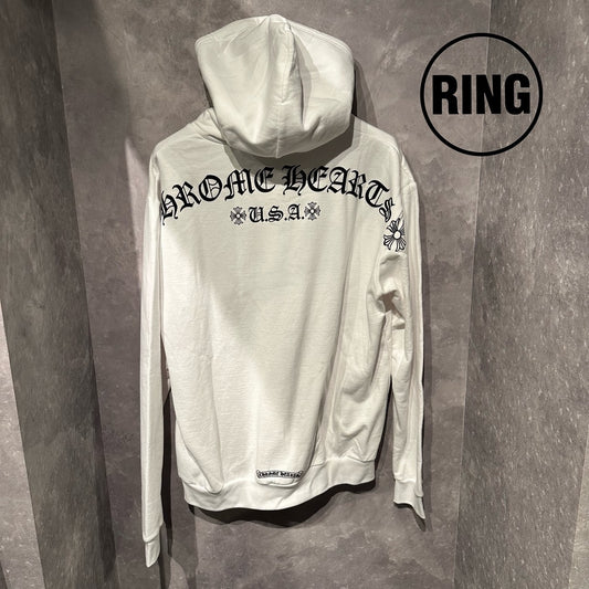 Chrome Hearts Arch LOGO ZIP Hoodie WHT