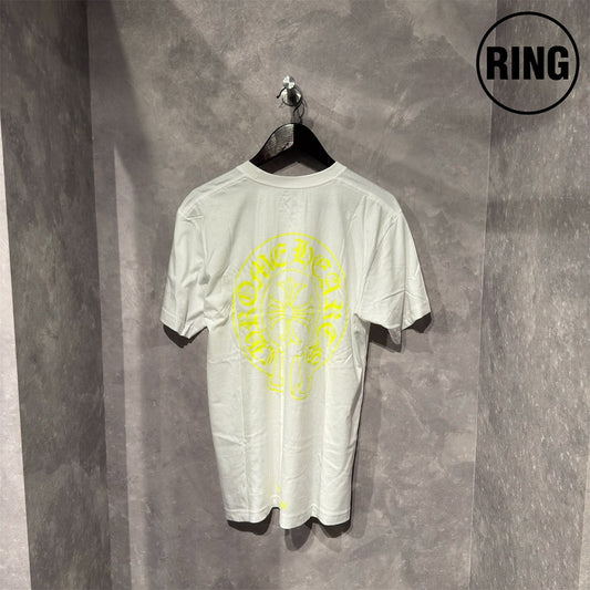 Chrome Hearts YELLOW Horseshoe S/S Tee WHT