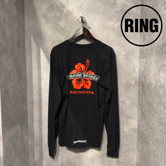 Chrome Hearts LTD Honolulu Hibiscus Scroll Label L/S Tee
