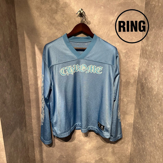 Chrome Hearts MESH WARM UP JERSEY L/S Tee BLUE