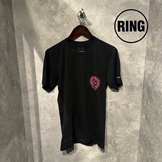 Chrome Hearts PINK Horseshoe S/S Tee BLK