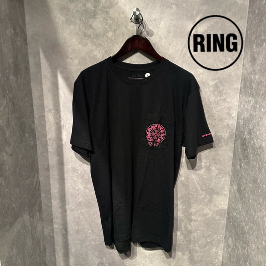 Chrome Hearts PINK Horseshoe S/S Tee BLK