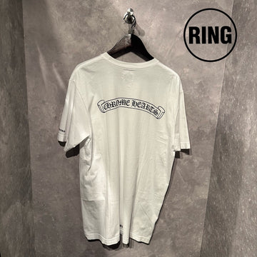 Chrome Hearts Scroll Labels S/S Tee WHT