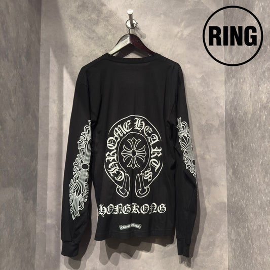 Chrome Hearts LTD Hong Kong Horseshoe Floral L/S Tee
