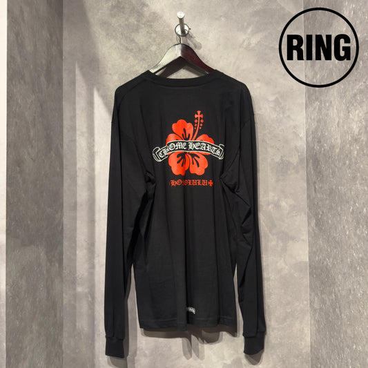 Chrome Hearts LTD Honolulu Hibiscus Scroll Label L/S Tee