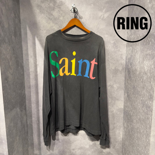 Saint Michael Saint Mxxxxxx Rainbow Logo L/S Tee